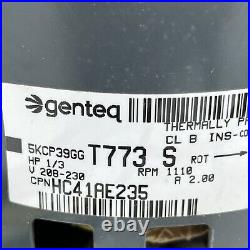 Genteq 5KCP39GGT773S Furnace Blower Motor 1/3HP 1110 RPM 1PH 208-230V HC41AE235