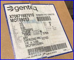 Genteq 5KCP39HGS599S Furnace Blower Motor 1/3HP 1075RPM 4SPD 1PH 115V D341417P01 Genteq 5KCP39HGS599S Furnace Blower Motor 1/3HP 1075RPM 4SPD 1PH 115V D341417P01