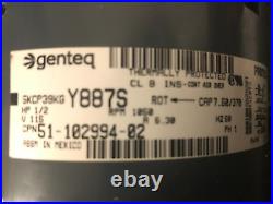 Genteq 5kcp39kgy887s Furnace Blower Motor With Mounting Bracket Great Condition