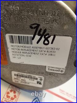 Genteq ECM endura Furnace Blower Motor 5SME39HXL011A 1/2HP 115V CCW 607363-02