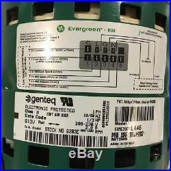 Genteq Evergreen 6203E ECM Replacement Furnace Blower Motor 1/3hp 230V NOS