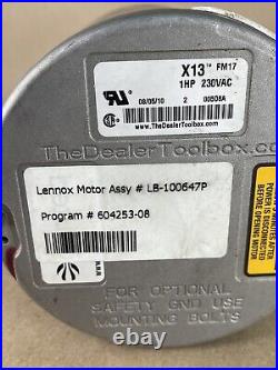 Genteq X13 FM17 5SME39SXL013A Furnace Blower Motor 1HP 230V CCWLE (M46)