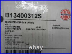 Goodman B13400312S, 1/3 HP, 208-230 Volt, OEM Replacement Furnace Blower Motor