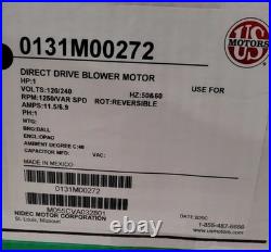 Goodman US Motors 0131M00272 Blower Motor 1 HP 120/240V 1250RPM M055CVA032801