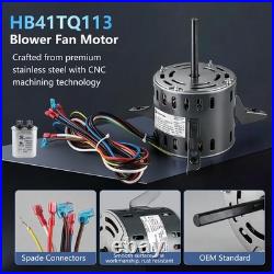 HB41TQ113 Furnace Blower Motor 1/3HP, 115V, 1075RPM, 3-Speed for Carrier, Bryant