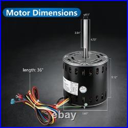 HC43AQ116 Furnace Blower Motor 1/2 HP 115V 1075 RPM 4Spd for Carrier Payne GE