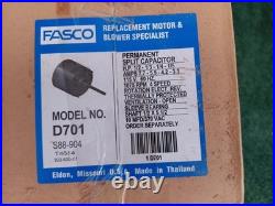 HVAC Air Handler Motor & Capacitor FASCO D701 115V AC 1/2 hp 1/3 1/4 1/5 PRC10A