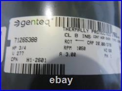 HVAC Blower Motor Genteq Model 71265388 277 volt Motor H1-2601