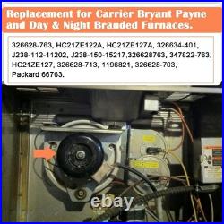 Inducer Motor, Furnace Draft Inducer Motor Blower Assembly Kits for Carrier Brya