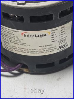 InterLink 100650-01 Furnace Blower Motor YFK-375-6 1/2HP 1075RPM 4SPD 115V CCWLE