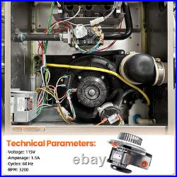 J238-150-1571, HC21ZE117-B Furnace Draft Inducer Blower Motor Assembly Compatibl