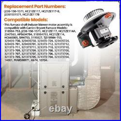 J238-150-1571, HC21ZE117-B Furnace Draft Inducer Blower Motor Assembly Compatibl