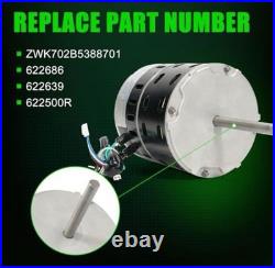 LEAPTREND ZWK702B5388701 Furnace Blower Motor 1/2HP, 208-230V, 50/60 Hz, 1050