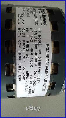 Lennox Pulse Furnace Ecm Blower Motor Ge # 39l2501 Model # 5sme39hl0357