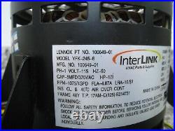 Lennox 100649-01 YFK-245-6 21W85 21W8501 1/3HP 115V Furnace Blower Motor Used