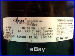 Lennox 67F15 67F1501 OEM 1/2HP furnace blower motor 21L94 21L9401 46M6901 21L93