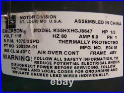 Lennox Ducane 200225-01 OEM Furnace Blower Motor 1/3 HP 1075 K55HXHGJ8647