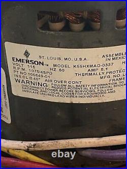 Lennox EMERSON Blower Motor 100649-01 Interlink K55HXMAD-0337 1/3 HP 1075 RPM