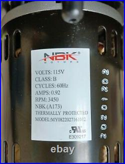 NBK 12181 A173 Furnace Draft Inducer BLOWER MOTOR