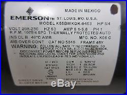 New 1/3 HP 5846 Emerson Us Motors K55bwkdk-9453 Furnace Blower Motor Mot06124