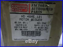 NEW Carrier Factory Authorized Parts Furnace ECM Blower Motor HD 46AE 121