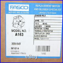 NIB! A-163 Fasco Furnace Inducer Blower Motor fits Rheem 7062-3861 70-24033-01