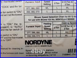 New 903773 Nordyne Intertherm Electric Furnace Blower Assembly 621887 Motor