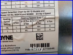 New 903773 Nordyne Intertherm Electric Furnace Blower Assembly 621887 Motor