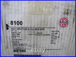 New US Motors 8100 SA55JXSFB-4866 1/3HP 115V Furnace Belt Drive Fan Blower Motor