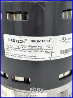 Nidec M55PWAFR-3474 1 HP 115 Protech Furnace Blower Motor