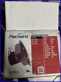 Packard 66128 Draft Inducer Blower 208-230V 0.19A 17W PSC Motor Ball Bearing