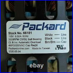 Packard 66181 Draft Inducer Furnace Motor for Rheem 70-102691-81 Fasco 7062-6268