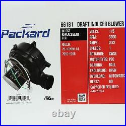 Packard 66181 Draft Inducer Furnace Motor for Rheem 70-102691-81 Fasco 7062-6268