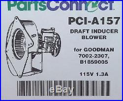 Parts Connect Draft Inducer Blower MOTOR A157 Goodman Furnace 7002-2307