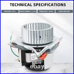 Replacement For JAKEL J238-112-11202 Draft Inducer Blower Motor HC21ZE122A New