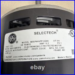 SELECTECH Furnace Blower Motor US Motors M55PWNPP-3389 115V 3/4 HP