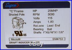 SM4753 Draft Inducer Furnace Blower Motor for Carrier 318984-753