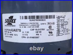 SOURCE 1 5KCP39NGUA57S Furnace Blower Motor 1/2HP 115V 1075RPM S1-FHM3587