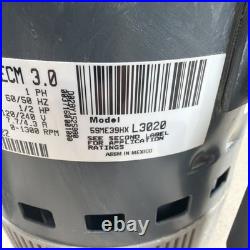 TESTED? GENTEQ ECM 3.0 HD44SE122 Blower Motor 5SME39HXL3020 1/2HP GC08 D4