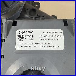 TESTED! Genteq 5SME44JG2006D Draft Inducer Blower Motor HC23CE116 Furnace # 48