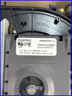 Tested! Genteq 5SME44JG2006D Draft Inducer Blower Motor HC23CE116 (IN15)