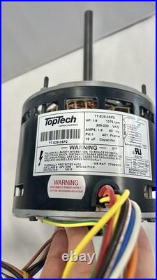 TopTech TT-E25-3SP2 1/4 HP Furnace Blower Motor 208/230V 3-Speed 1075 RPM