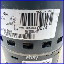 Trane 5SME39SL0674 3/4HP ECM 2.3 DG02 Genteq Furnace Blower Motor CCW (A9)