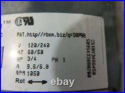 Trane Blower Motor D344702P02 Genteq 3/4 HP MOTOR# 5SDA39RLV5228
