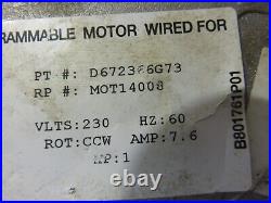 Trane Blower Motor D672366G73 Genteq 1 HP MOTOR# 5SME39SXL244