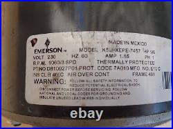 Trane D810027P01 Emerson K55HXEPE-7457 1/6hp 208/230v Blower Motor