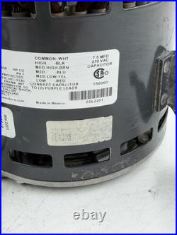 US Motors K55HXHGB-8639 Furnace Blower Motor 1/2HP 115V 5SPD 1075RPM 1PH 60L2201