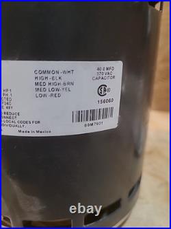 US Motors NIDEC K55HXLDY-9962 Furnace Blower Motor 1HP 115V 1075RPM 4SPD 69M7901