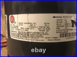 U. S. Motors K55hxpzw-1791 Furnace Blower Motor 3/4 HP 1075 Rpm/4 Speed