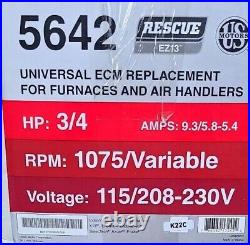 U. S. Motors Rescue 5642, 3/4Hp, Universal ECM replacemen for furnace &Air Handler
